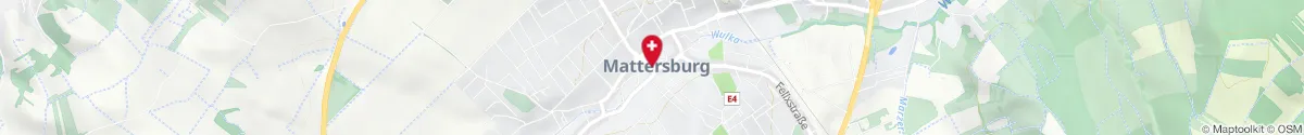 Map representation of the location for Salvator-Apotheke in 7210 Mattersburg